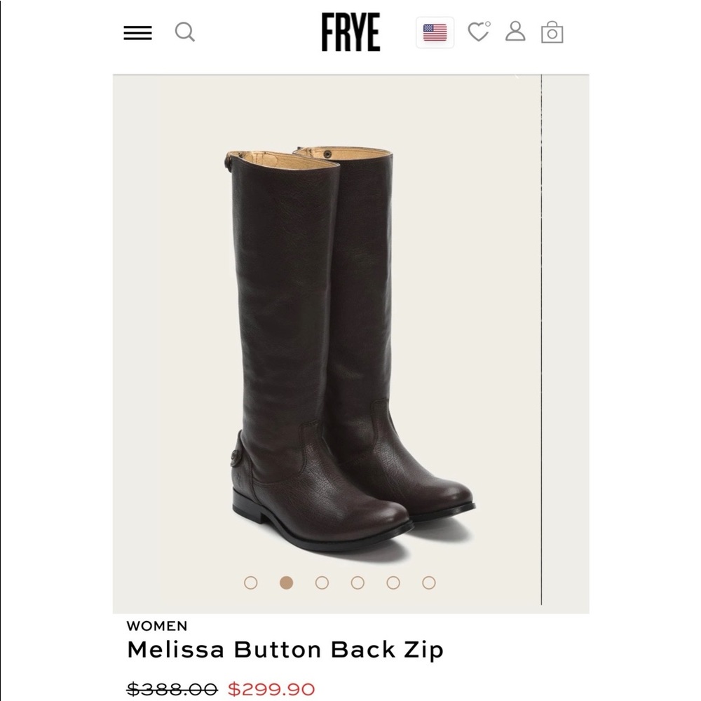 Frye Melissa Button Down Back Zip - image 1